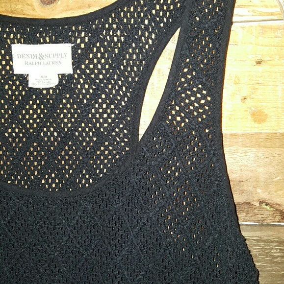 DENIM & SUPPLY CROCHET TANK - Picture 3 of 6